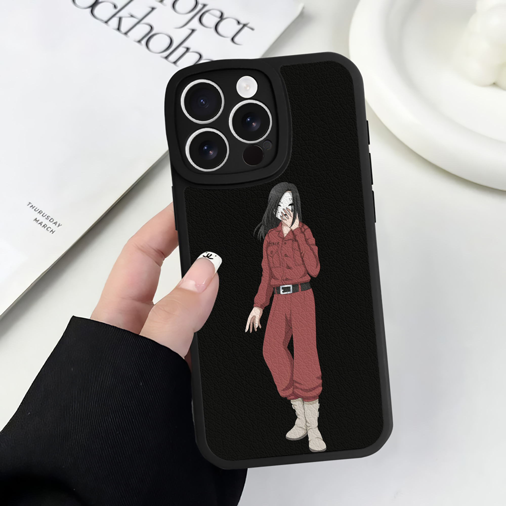 （画像用） 東京リベンジャーズ Tokyo Revengers 【iPhone 16シリーズ対応】シリコンスマホケース（レザー調） 材質：シリコン